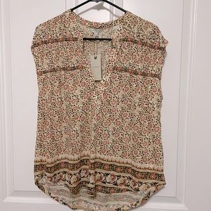 NWT Lucky Brand size medium floral shirt
